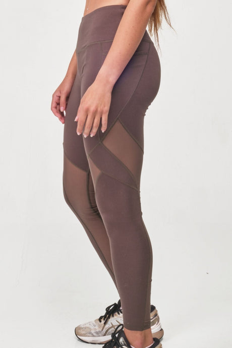 High-Rise Mesh Legging with Pockets by Seaav