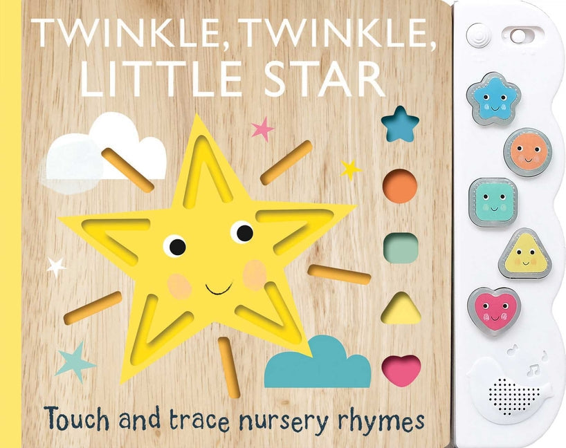 Touch and Trace Nursery Rhymes: Twinkle, Twinkle Little Star with 5-Buttton Light and Sound - Board Book by Books by splitShops