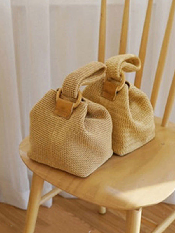 Casual Simple Weave Handbag by migunica