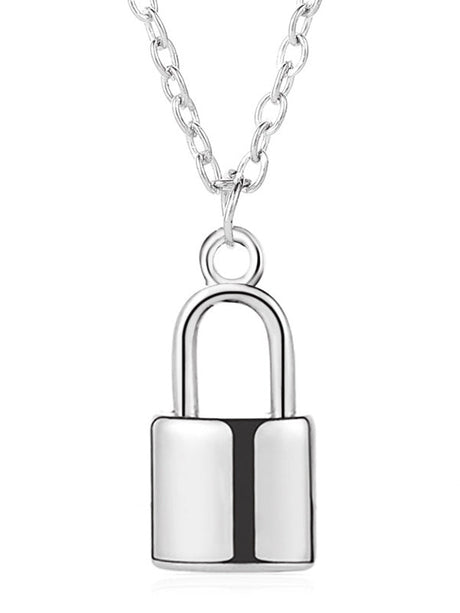 Simple Fashion Lock Necklace by migunica