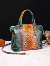 Alligator Print Pleated Split-Joint Bags Handbags by migunica