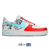 "3D Line Art" Nike Air Force 1 Low Shoes by Stadium Custom Kicks