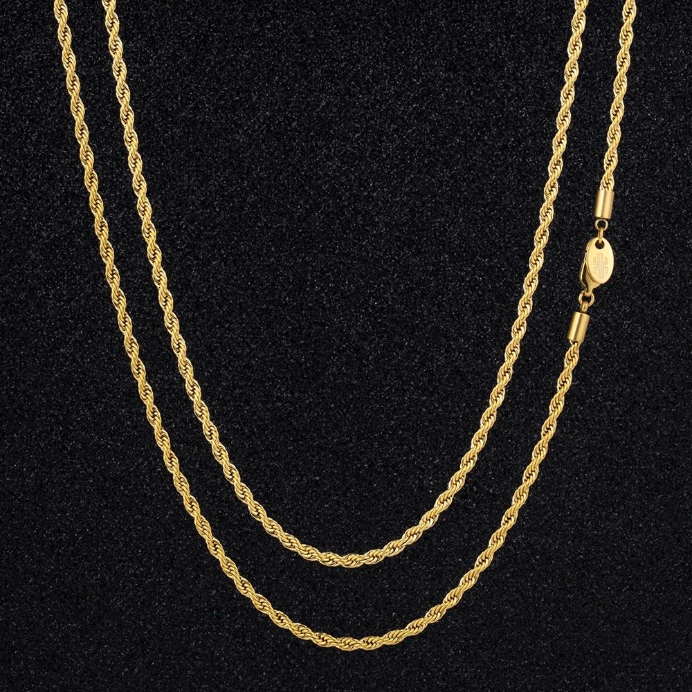 3mm Rope Chain by Bling Proud | Urban Jewelry Online Store