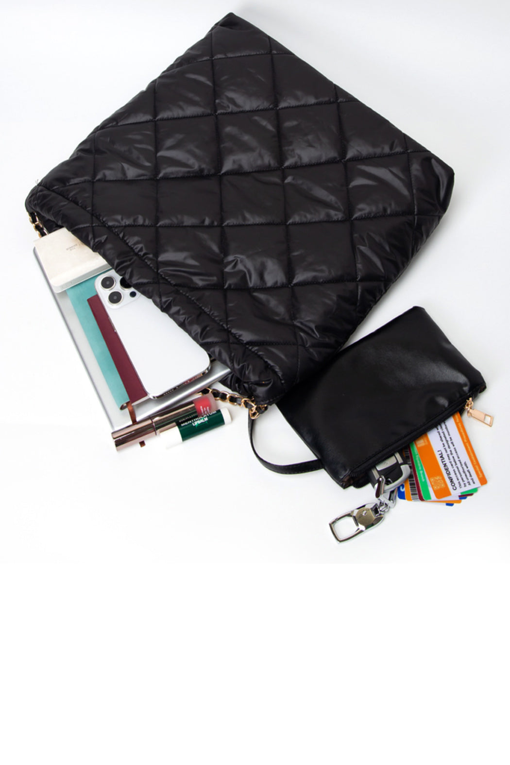 Quilted Puffer Shoulder Bag by Embellish Your Life