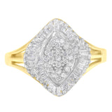 10K Yellow Gold Diamond Cocktail Ring (1/2 Cttw, J-K Color, I2-I3 Clarity) by Haus of Brilliance