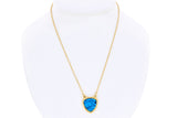 Donatello Gian 14K Gold Plated Genuine Turquoise Necklace by Donatello Gian