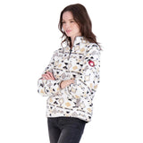 Canada Weather Gear Women's 1/4 Zip Aztec Printed Sherpa by PROOZY