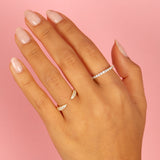 Thin CZ Eternity Band by By Adina Eden