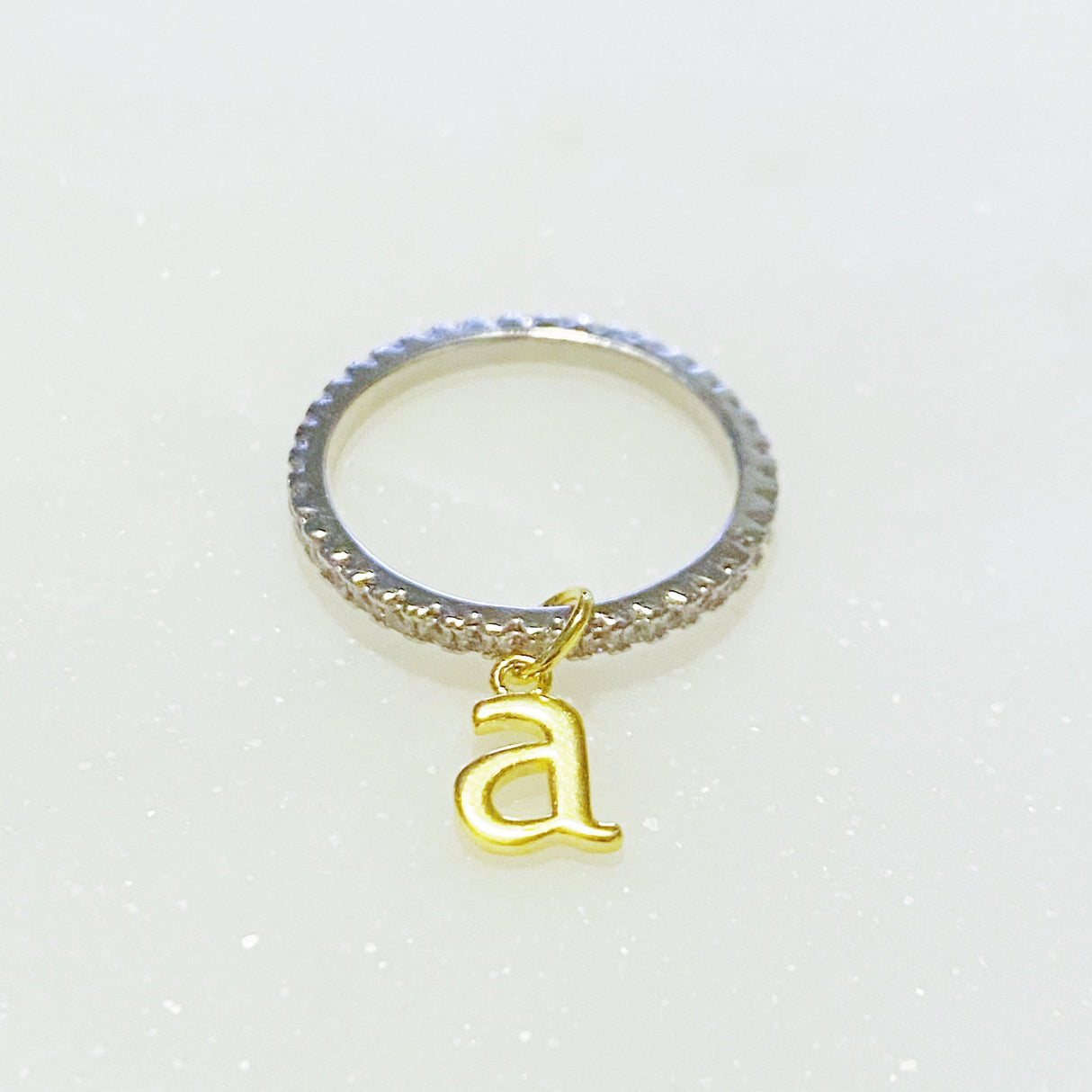 Dangle Initial Ring by Ellisonyoung.com