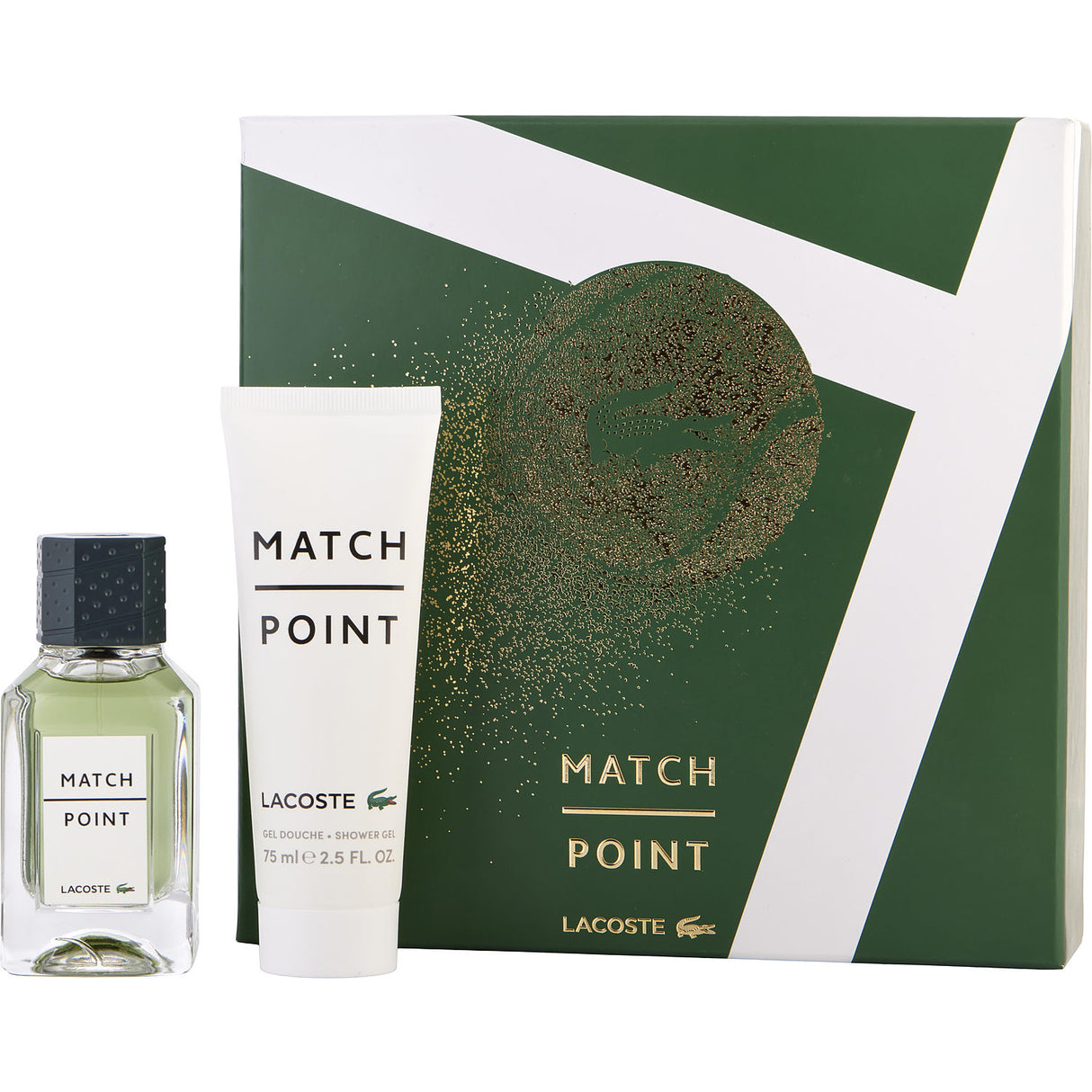 LACOSTE MATCH POINT by Lacoste - EDT SPRAY 1.7 OZ & SHOWER GEL 2.5 OZ - Men