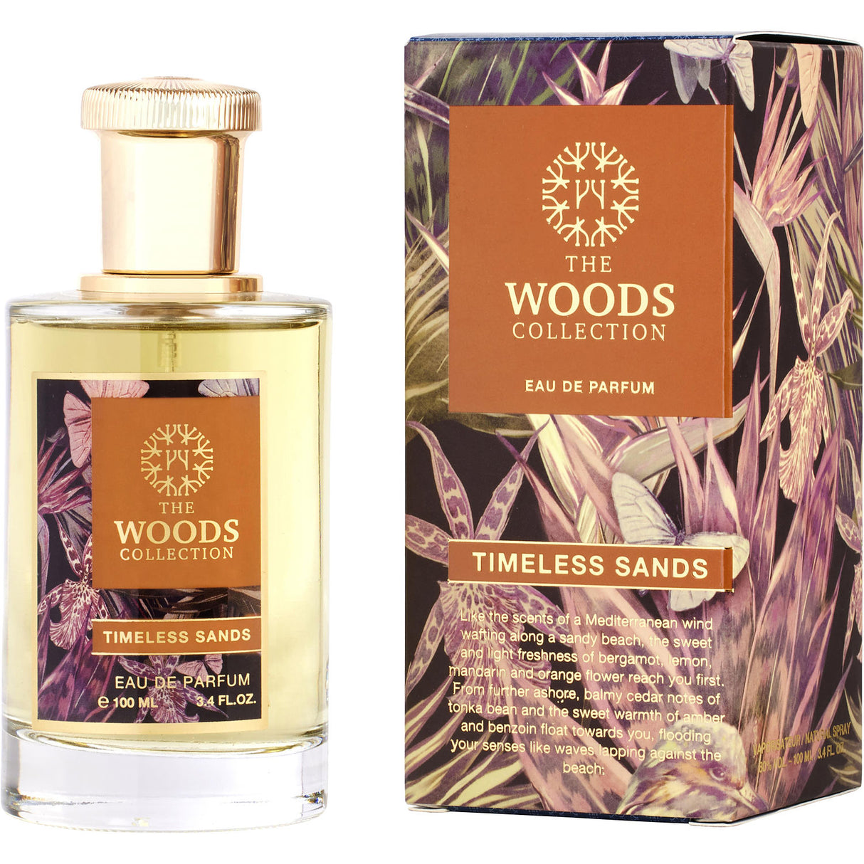 THE WOODS COLLECTION TIMELESS SANDS by The Woods Collection - EAU DE PARFUM SPRAY 3.4 OZ (OLD PACKAGING) - Unisex