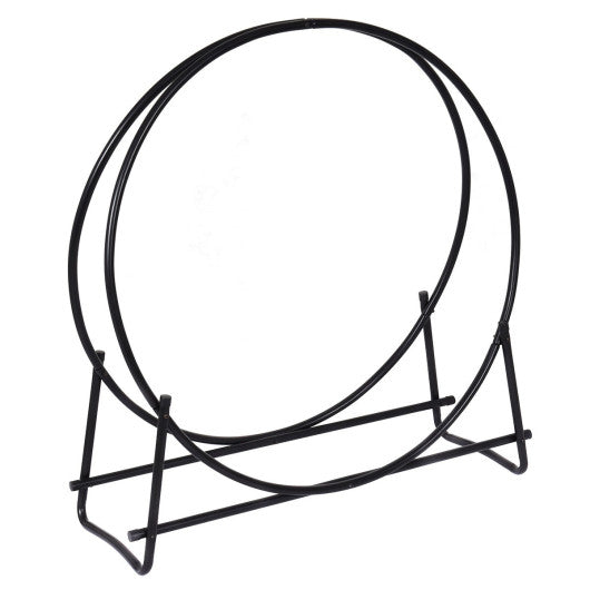 40-inch Tubular Steel Firewood Storage Rack