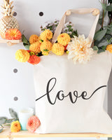 Love Cotton Canvas Tote Bag by The Cotton & Canvas Co.