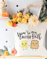 You're My Butter Half Cotton Canvas Tote Bag by The Cotton & Canvas Co.