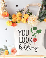 You Look Radishing Cotton Canvas Tote Bag by The Cotton & Canvas Co.