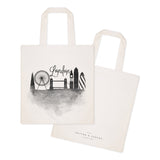 London Cityscape Cotton Canvas Tote Bag by The Cotton & Canvas Co.