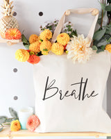 Breathe Gym Cotton Canvas Tote Bag by The Cotton & Canvas Co.