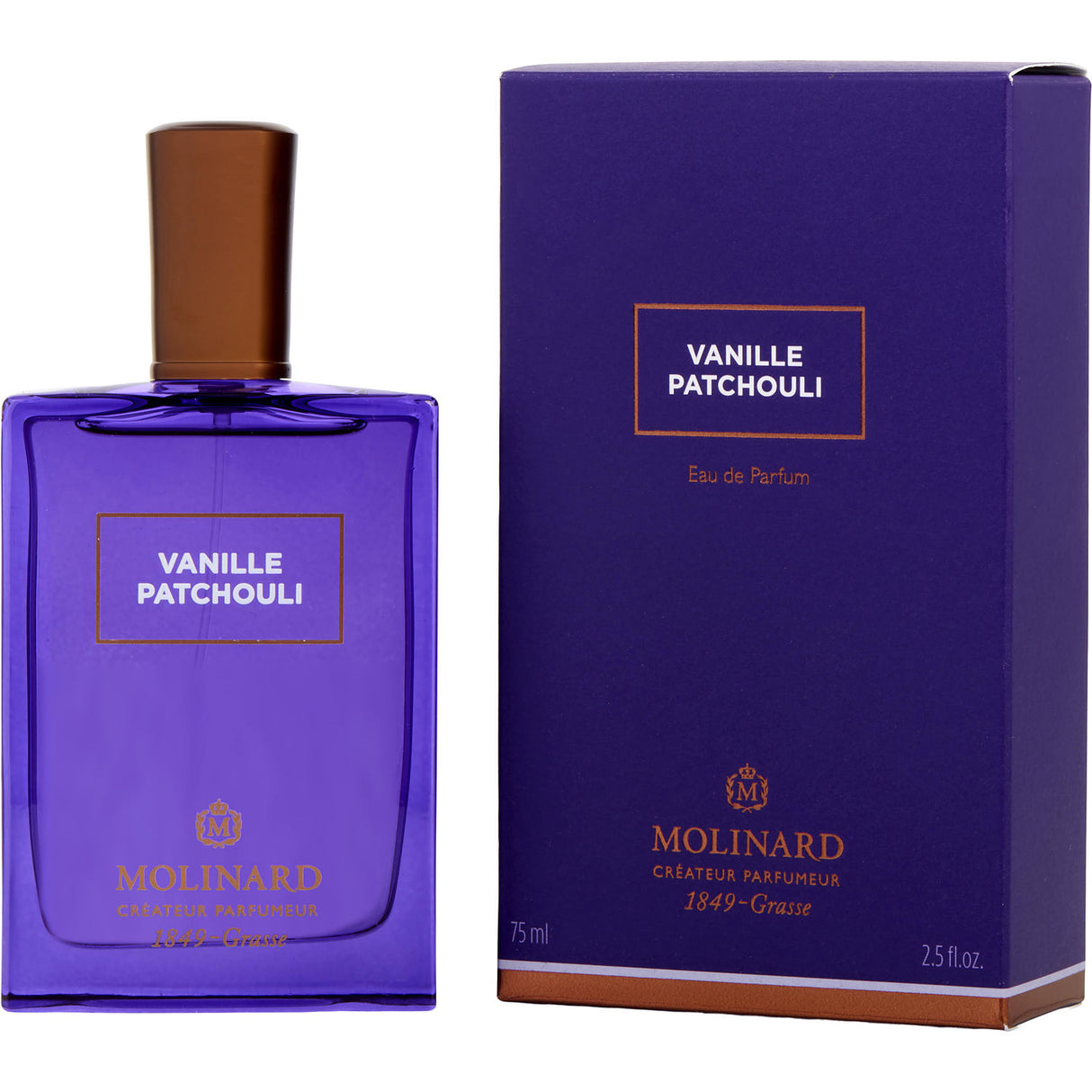 MOLINARD VANILLE PATCHOULI by Molinard - EAU DE PARFUM SPRAY 2.5 OZ (NEW PACKAGING) - Women