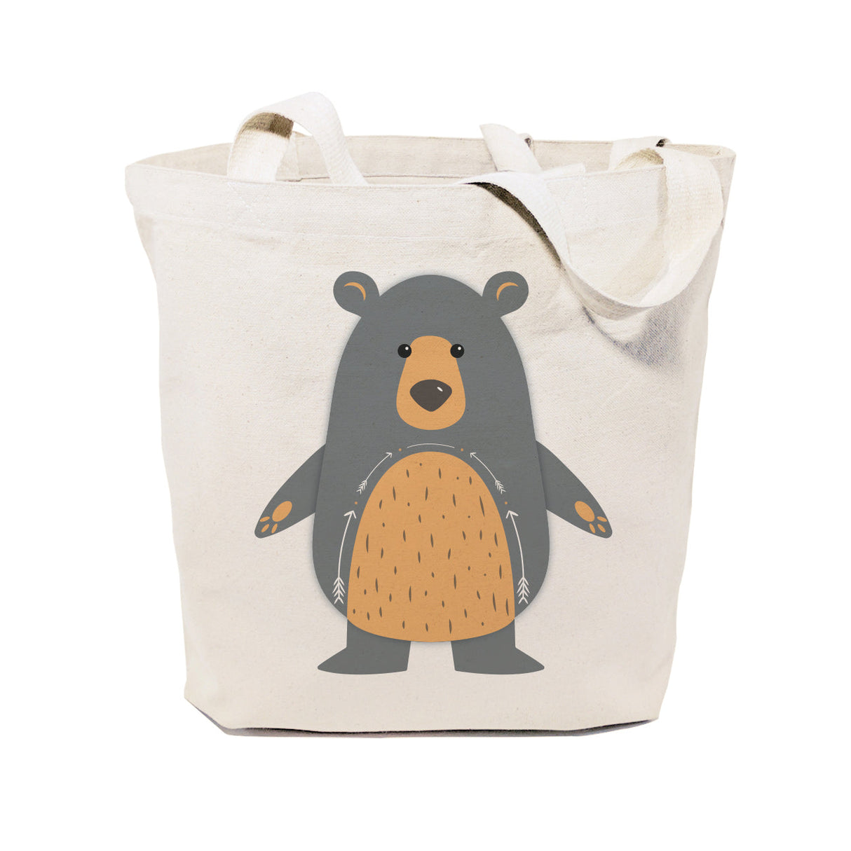 Bear Cotton Canvas Tote Bag by The Cotton & Canvas Co.