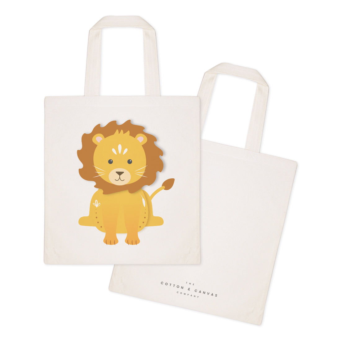 Lion Cotton Canvas Tote Bag by The Cotton & Canvas Co.