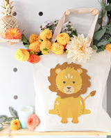 Lion Cotton Canvas Tote Bag by The Cotton & Canvas Co.