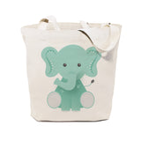 Elephant Cotton Canvas Tote Bag by The Cotton & Canvas Co.