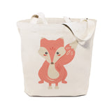 Fox Cotton Canvas Tote Bag by The Cotton & Canvas Co.