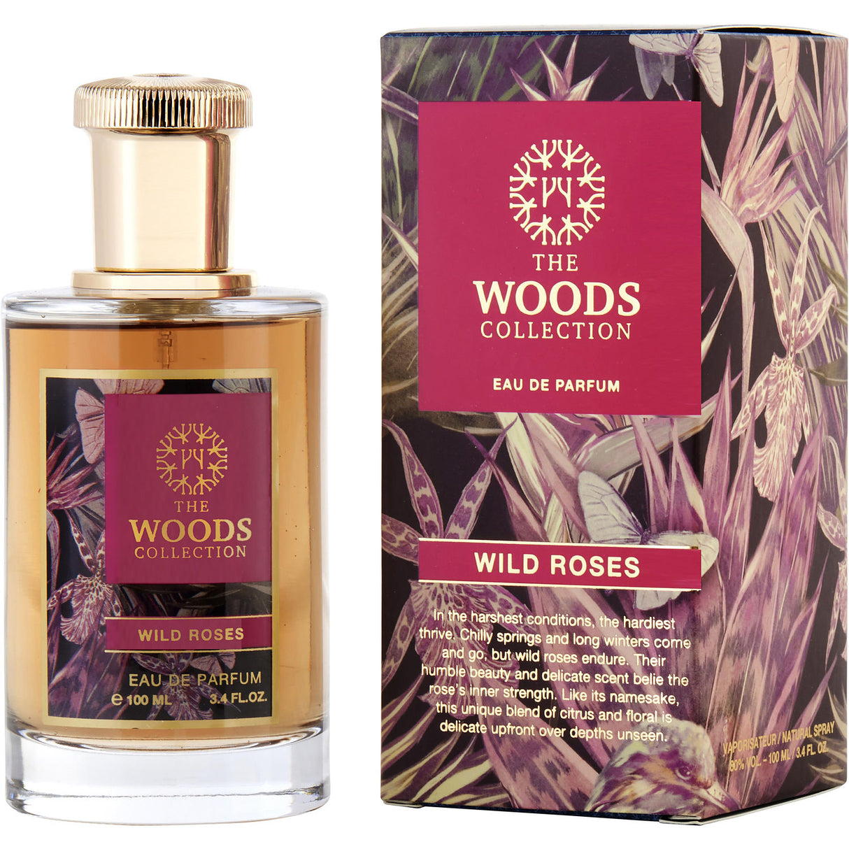 THE WOODS COLLECTION WILD ROSES by The Woods Collection - EAU DE PARFUM SPRAY 3.4 OZ  (OLD PACKAGING) - Unisex