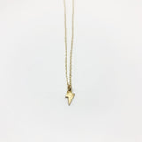 Mini Lightning Bolt Charm Necklace by Jennifer Cervelli Jewelry