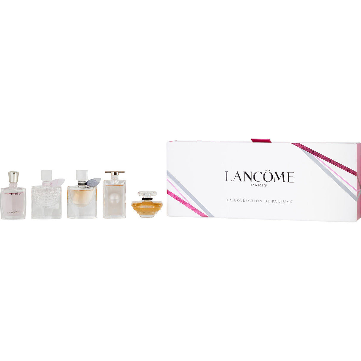 LANCOME VARIETY by Lancome - 5 PIECE MINI VARIETY WITH LA VIE EST BELLE & TRESOR & MIRACLE & IDOLE & FLOWER OF HAPPINESS AND ALL ARE EAU DE PARFUM MINIS - Women