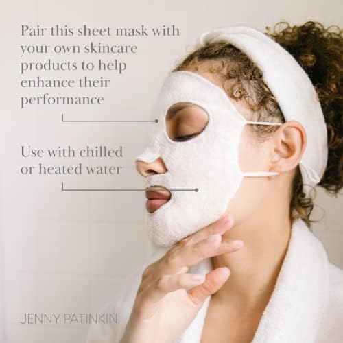 Pure Luxury Organic Reusable Sheet Mask with Matching Spa Headband by jennypatinkin