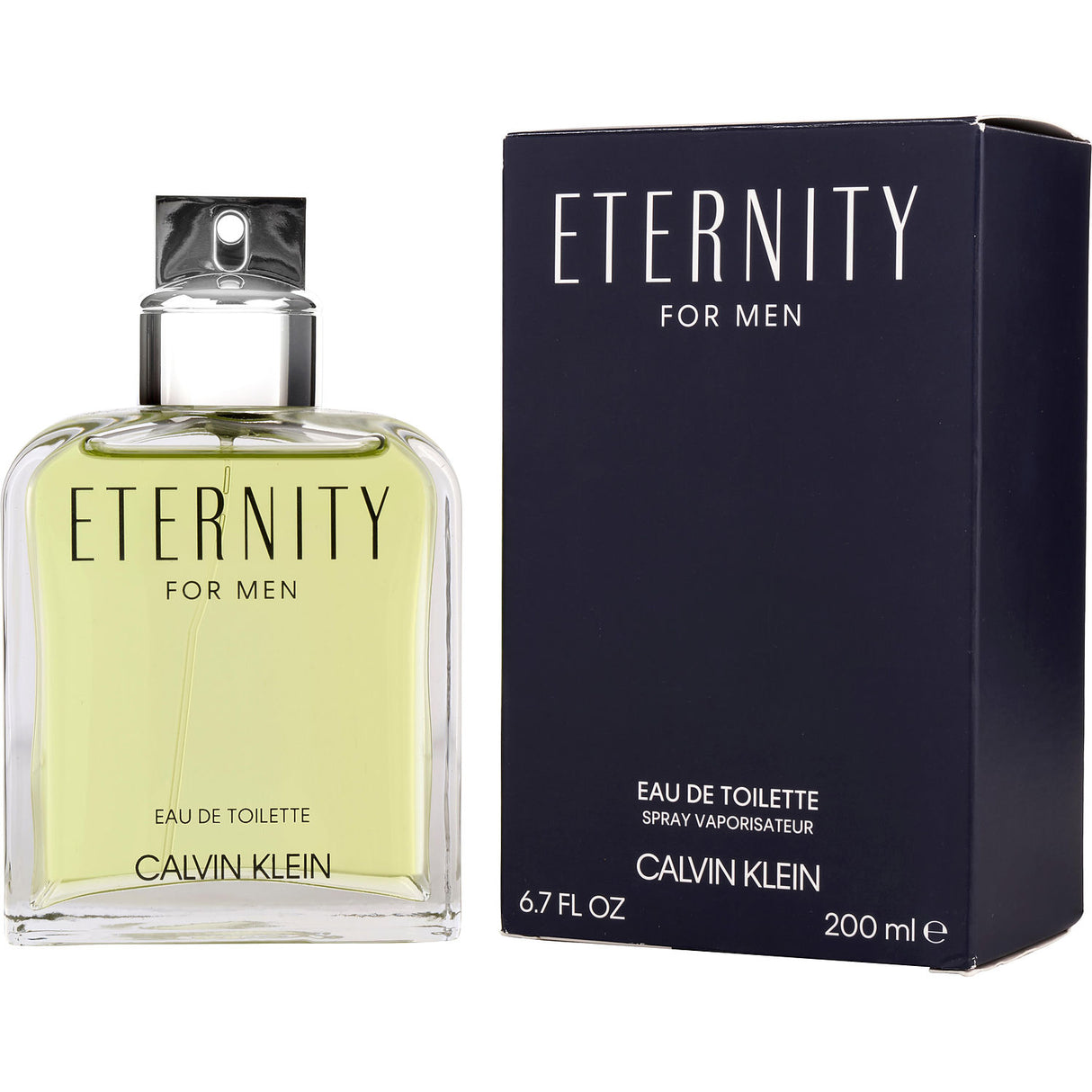 ETERNITY by Calvin Klein - EDT SPRAY 6.7 OZ (NEW PACKAGING) - Men