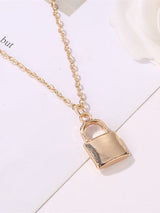 Simple Fashion Lock Necklace by migunica