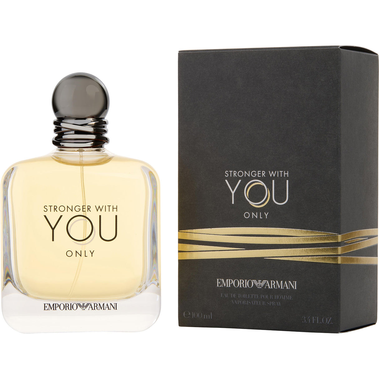 EMPORIO ARMANI STRONGER WITH YOU ONLY by Giorgio Armani - EDT SPRAY 3.4 OZ - Men