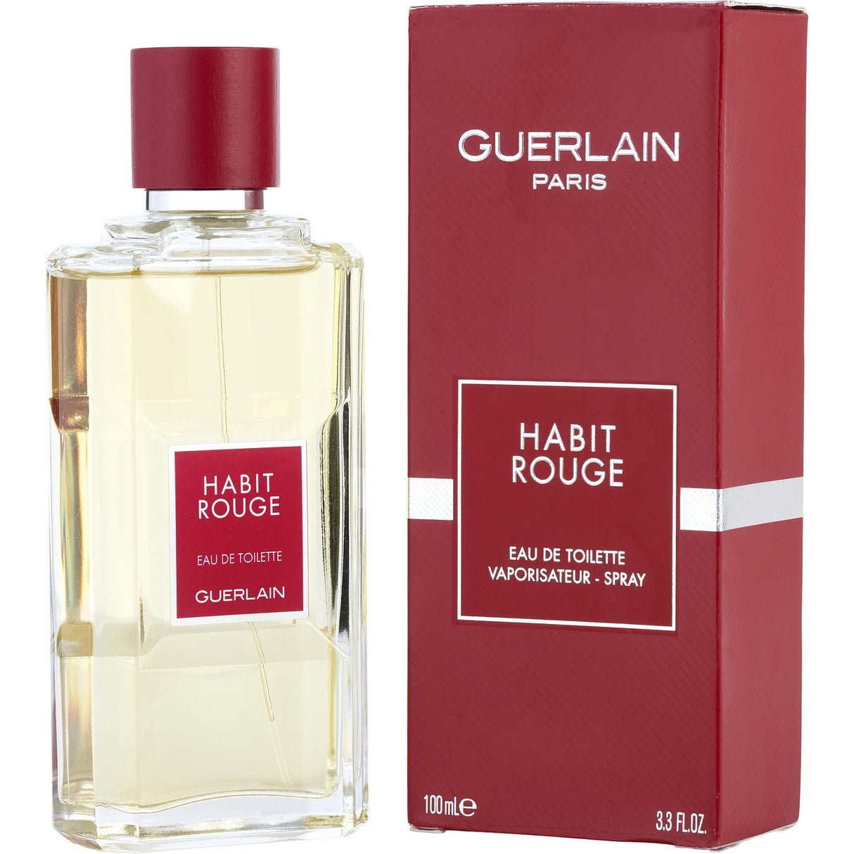 HABIT ROUGE by Guerlain - EDT SPRAY 3.3 OZ (NEW PACKAGING) - Men