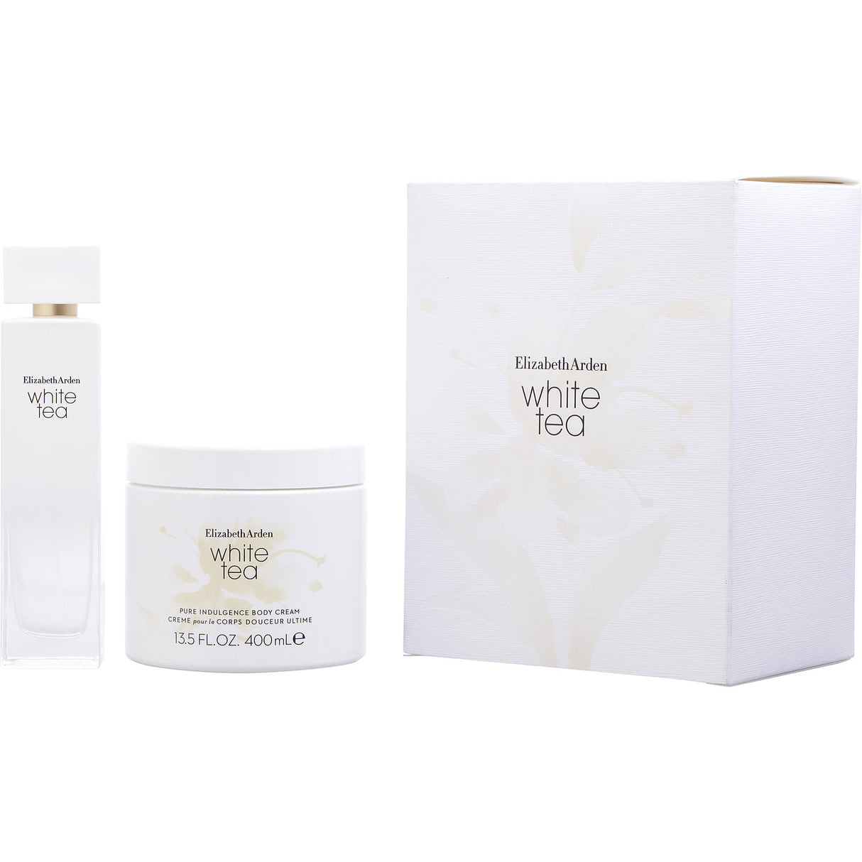 WHITE TEA by Elizabeth Arden - EDT SPRAY 3.3 OZ & BODY CREAM 13.5 OZ - Women