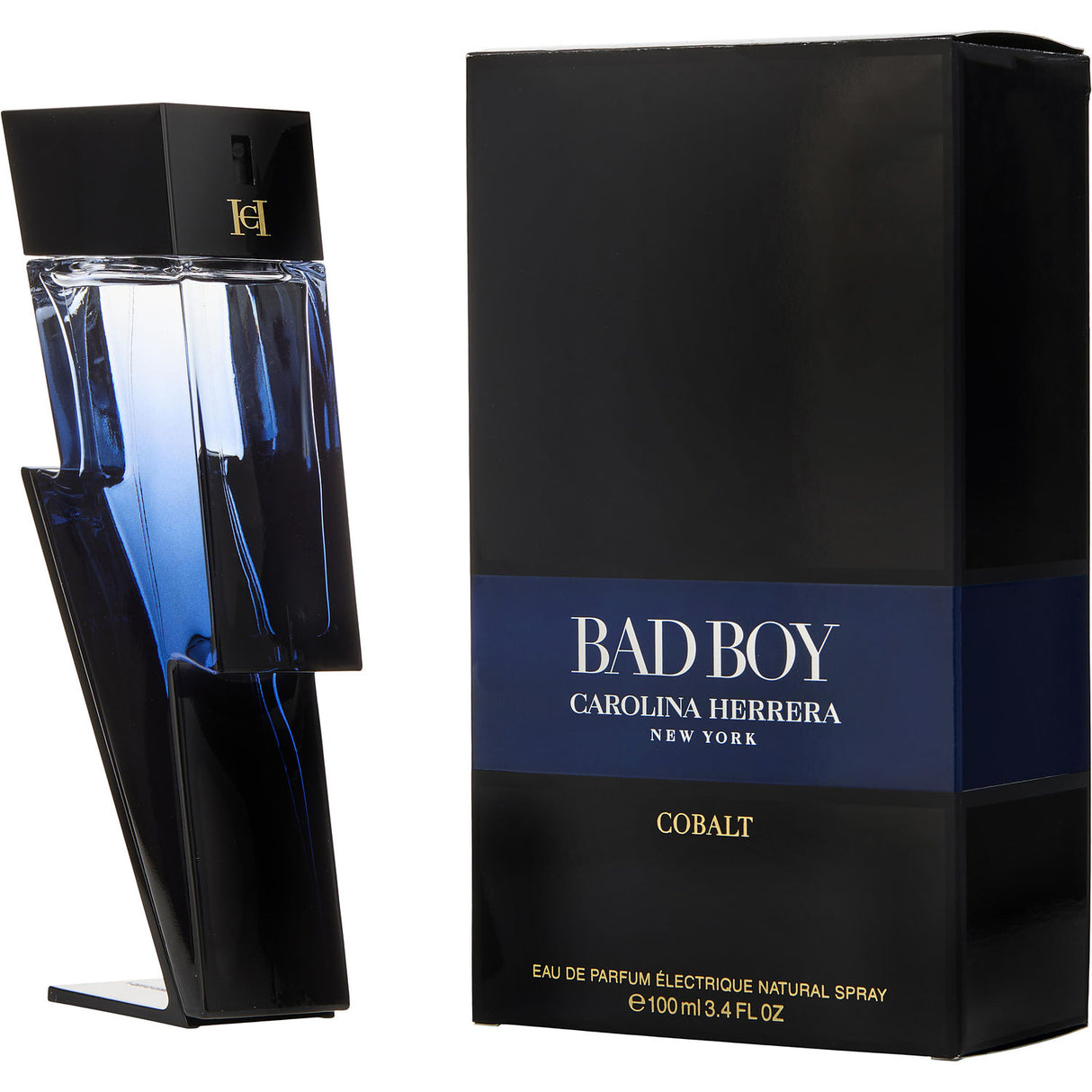 CH BAD BOY COBALT by Carolina Herrera - EAU DE PARFUM ELECTRIQUE SPRAY 3.4 OZ - Men