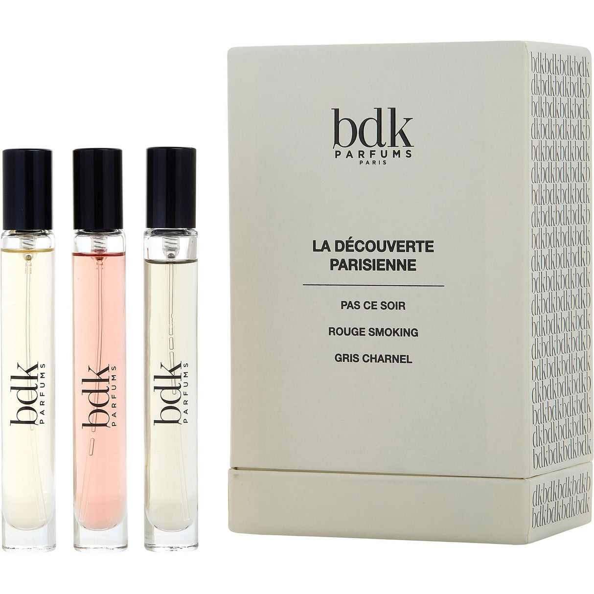 BDK PARFUMS by BDK Parfums - 3 PIECE MINI VARIETY WITH PAS CE SOIR & ROUSE SMOKING & GRIS CHARNEL AND ALL ARE EAU DE PARFUM 10ML/0.33OZ - Unisex