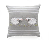 Lamb 10" Pillow, Grey by Melange Collection