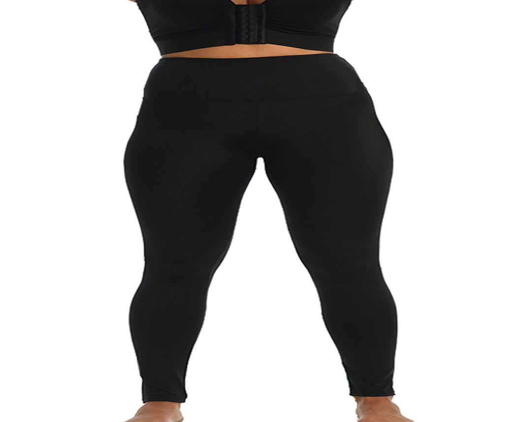 InstantFigure Compression Curvy Hi-waist leggings-no side seams 1WPL028C by InstantFigure INC