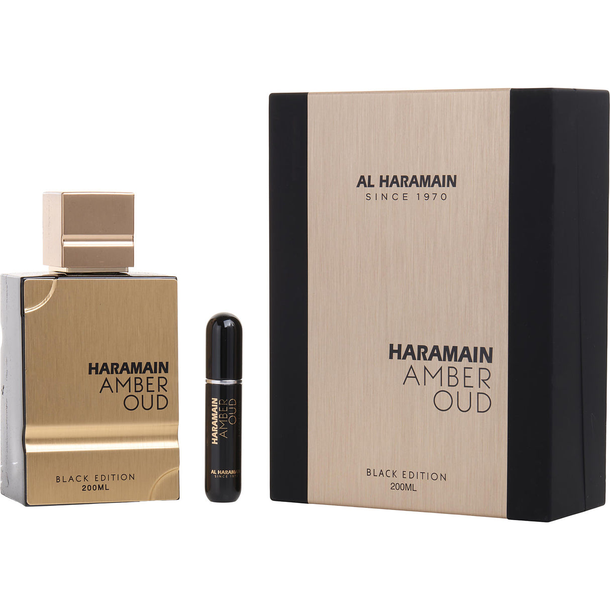 AL HARAMAIN AMBER OUD by Al Haramain - EAU DE PARFUM SPRAY 6.7 OZ (BLACK EDITION) - Unisex