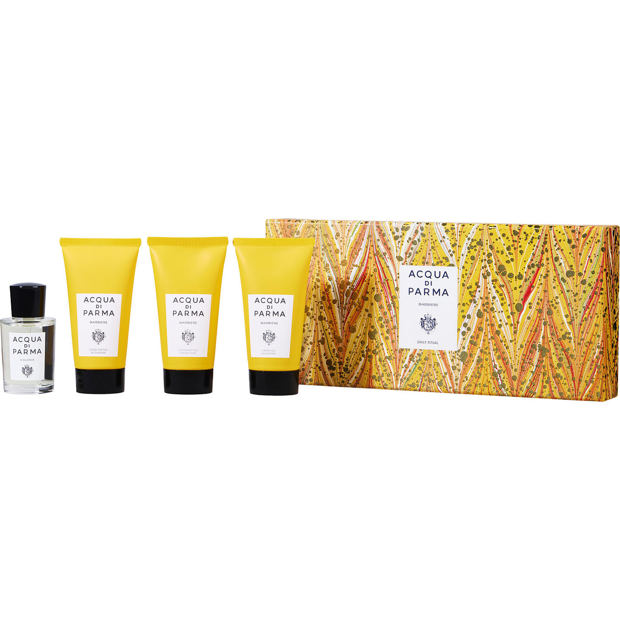 ACQUA DI PARMA COLLEZIONE BARBIERE by Acqua di Parma - EAU DE COLOGNE 0.67 OZ & FACE WASH 1.35 OZ & SHAVING CREAM 1.35 OZ & FACE CREAM 1.35 OZ - Men