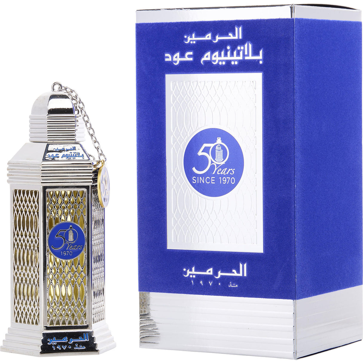 AL HARAMAIN 50 YEARS PLATINUM OUD by Al Haramain - EAU DE PARFUM SPRAY 3.3 OZ - Unisex