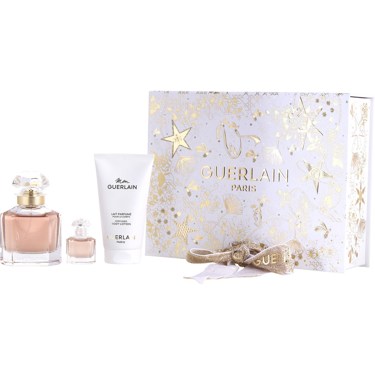 MON GUERLAIN by Guerlain - EAU DE PARFUM SPRAY 1.6 OZ & BODY LOTION 2.5 & EAU DE PARFUM 0.16 OZ MINI - Women