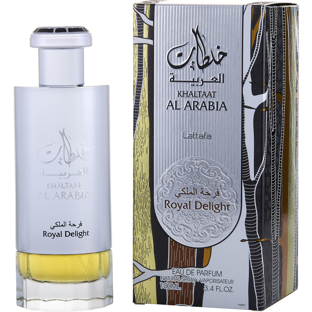 LATTAFA KHALTAAT AL ARABIA ROYAL DELIGHT by Lattafa - EAU DE PARFUM SPRAY 3.4 OZ - Unisex