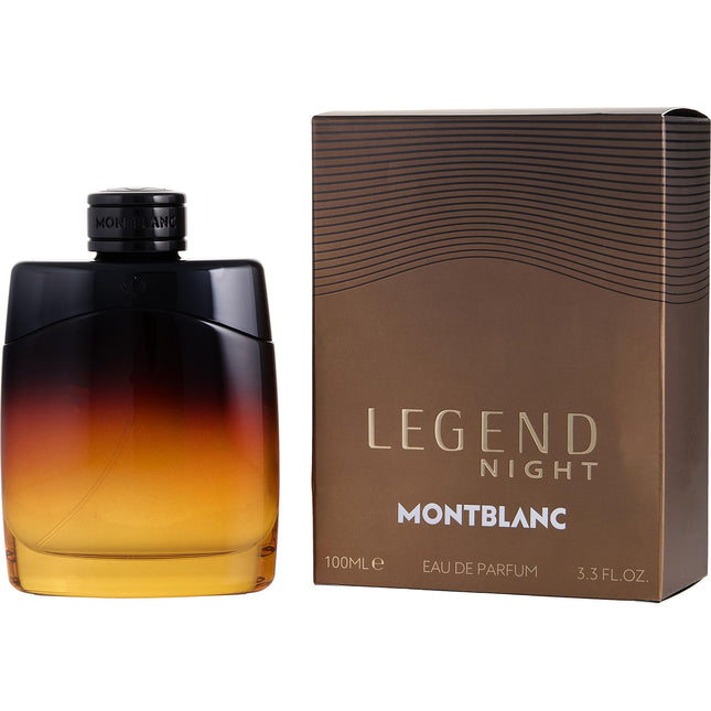 MONT BLANC LEGEND NIGHT by Mont Blanc - EAU DE PARFUM SPRAY 3.3 OZ (NEW PACKAGING) - Men