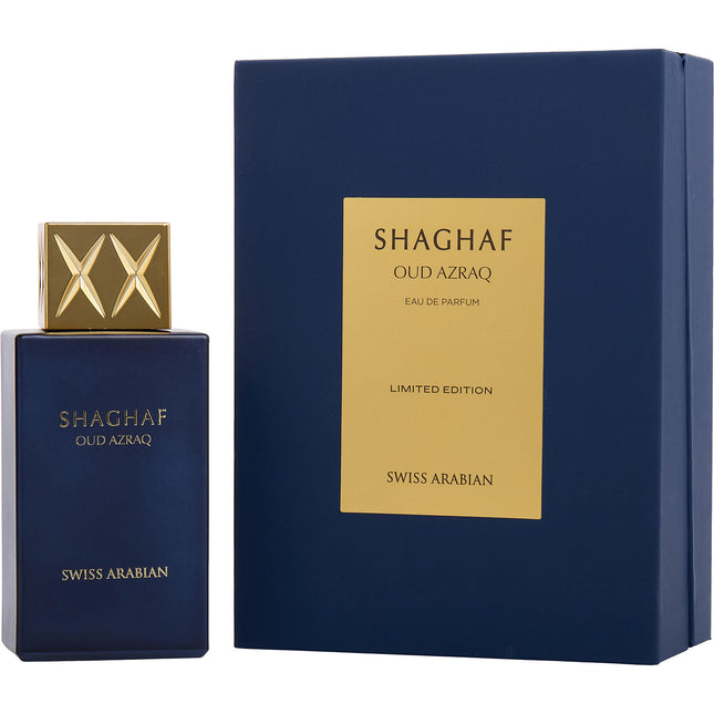 SHAGHAF OUD AZRAQ by Swiss Arabian Perfumes - EAU DE PARFUM SPRAY 2.5 OZ - Unisex