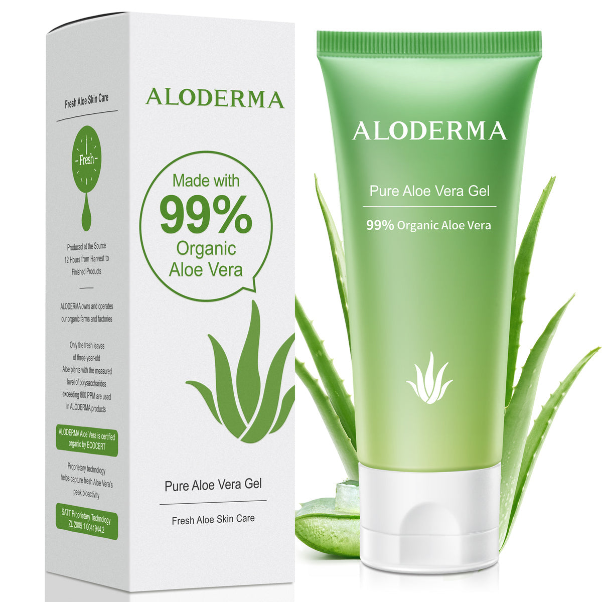 Pure Aloe Vera Gel 45G by ALODERMA