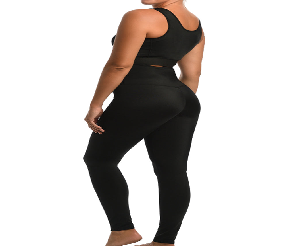 InstantFigure Compression Curvy Hi-waist leggings-no side seams 1WPL028C by InstantFigure INC