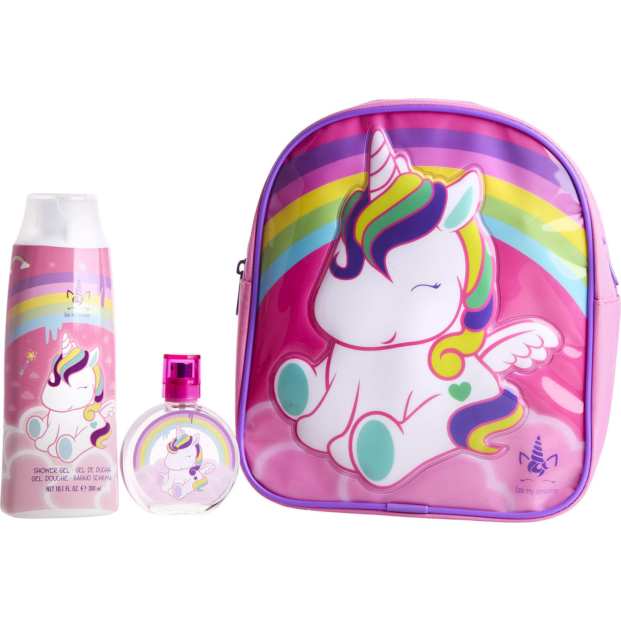 EAU MY UNICORN by Air Val International - EDT SPRAY 1.7 OZ & SHOWER GEL 10 OZ & BACKPACK - Women